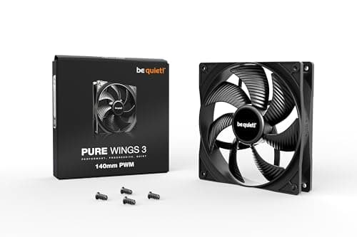 be quiet! Pure Wings 3 140mm PWM Lüfter, hohe Höchstgeschwindigkeit, niedrige Mindestdrehzahl, optimierter Lüfterrahmen, außergewöhnlich hoher Luftdruck, sehr leiser Betrieb, Rifle-Lager, BL108 Bild 6