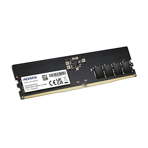 ADATA Premier, 16 GB, DDR5, 4800 MHz (PC5-38400), CL40, 1,1 V, ECC, DIMM Memory, AD5U480016G-S, Schwarz Bild 4