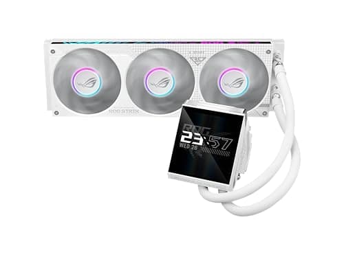 ASUS ROG STRIX LC IV 360 ARGB White Edition All-in-One Flüssig-CPU-Wasserkühlung (3x adressierbare ROG ARGB-Lüfter, Asetek-Pumpe 8. Generation, LCD-Display, Intel LGA 1700, 1200, 115X, AMD AM5, AM4) Bild 4