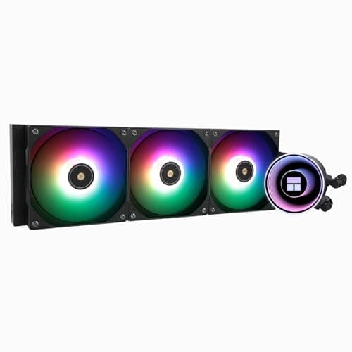 TR Frozen Notte 360 BLACK ARGB V2, Spezifikationen des schwarzen 360 CPU-Kühlers, 3 x PWM Lüfter, S-FDB Lager, geeignet für AMD/AM4 AM5, Intel LGA 1700/1851/1151/1200/2011
