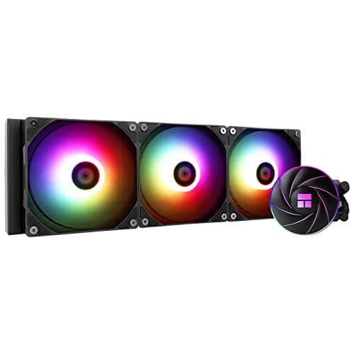 TR Thermalright AQUA ELITE 360 Liquid CPU Kühler, 360mm Aio Kühlung, 3 PWM Lüfter Low Noise-ARGB, für AM4/AM5, Intel LGA1851/1700/115x/1200 (Schwarz)