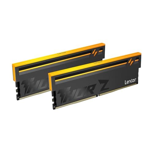 Lexar Thor Z Series RGB DDR5 RAM 32GB Kit (2x16GB) 6000 MHz, DRAM 288-Pin UDIMM Desktop-Speicher, Hochleistungs Gaming Computerspeicher unterstützt Intel XMP 3.0/AMD Expo, On-die ECC, 1.35V THOR Z 6000 MHz 32GB Kit (2x16GB) RGB CL38 Schwarz Bild 2