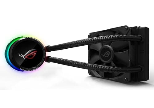 ASUS ROG Ryuo 120 All-in-One CPU-Wasserkühlung (1,77 Zoll OLED Display, Aura Sync RGB, ROG-120 mm-Lüfter)