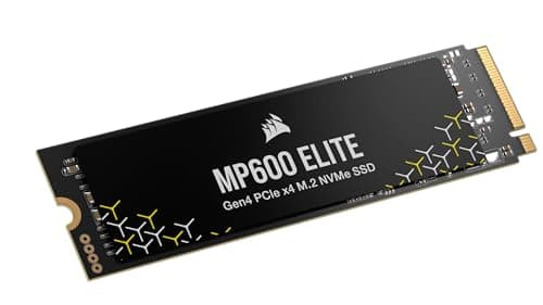 CORSAIR MP600 ELITE 2TB M.2 PCIe Gen4 x4 NVMe SSD - M.2 2280 - Bis zu 7.000MB/Sek. Sequentielles Lesen - High-Density 3D TLC NAND - Schwarz Bild 4