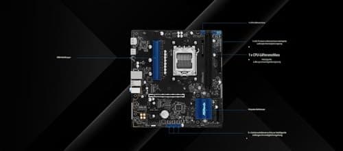 ASRock A620AM-X Micro-ATX Motherboard AMD AM5 Sockel unterstützt Ryzen 9000/8000/7000 DDR5 8000+ OC PCIe 4.0 2.5G LAN BIOS Flashback Bild 8