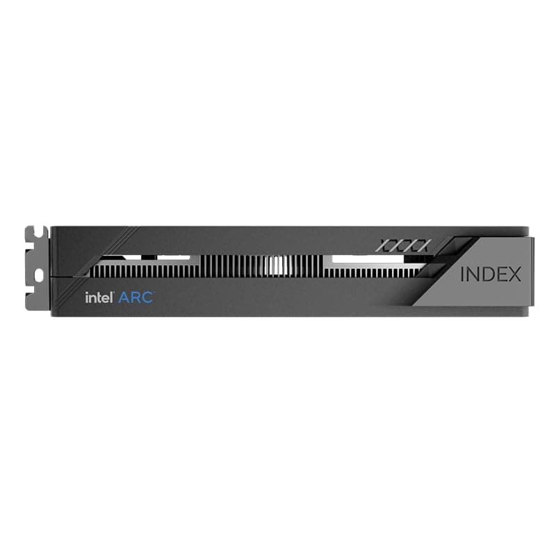 Cutesliving GUNNIR Intel Arc A380 Index 6G GDDR6-Grafikkarte mit XeSS-Technologie, 2 GHz Taktfrequenz, PCIe 4.0, 1x HDMI 2.0- und 3X DP 2.0-Ausgänge, 75 W TBP, Zwei Lüfter für Streaming und Gaming Schwarz Bild 5