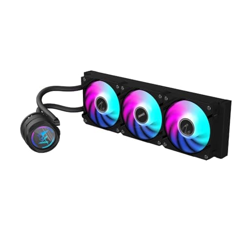 GIGABYTE AORUS WATERFORCE II 360 AIO Flüssigkeits-CPU-Kühler - 3x120mm ARGB-Lüfter, Schiebe-in-Verriegelungsmechanismus, Daisy-Chain, kompatibel mit Intel LGA 1851 und AMD AM5 Bild 4