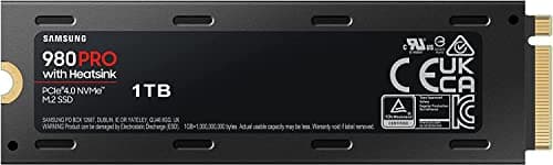 Samsung 980 PRO NVMe M.2 SSD mit Heatsink, 1 TB, PCIe 4.0, 7.000 MB/s Lesen, 5.000 MB/s Schreiben, Interne SSD mit Kühlkörper für Konsolen-Gaming, MZ-V8P1T0CW Bild 6