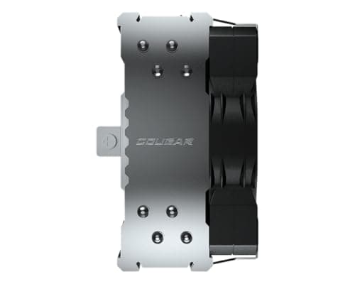 Cougar Forza 50 Essential Einzelturm-Luftkühler, 2000 U/min (max), Vakuum-Tunnel-Design, Geräuschpegel 34,5 dB(A), Schwarz Bild 4