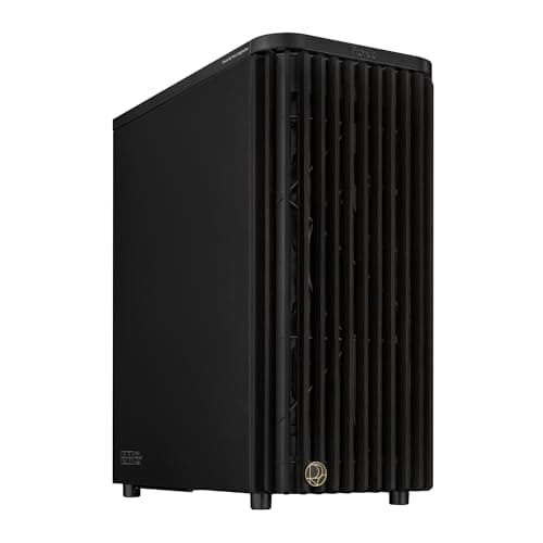 ASUS ProArt PA401 Wood Edition ATX-Gehäuse mit Metallplatte, kompatibel mit 314-mm-GPUs, kompatibel mit 240-mm-Radiatoren, Zwei 160-mm-Lüfter, abnehmbare PSU-Halterung, Beige