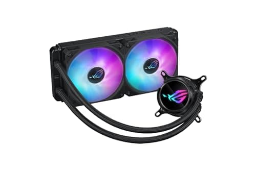 ASUS ROG STRIX LC III 240 ARGB All-in-One Flüssig-CPU-Wasserkühlung schwarz (2x adressierbare ROG ARGB-Lüfter, Asetek-Pumpe 7. Generation V2, kompatibel mit Intel LGA 1700, 1200, 115X, AMD AM5, AM4)