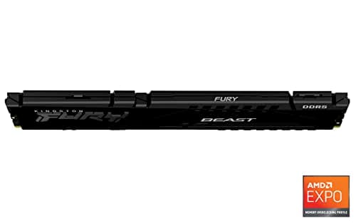 Kingston FURY Beast Schwarz DDR5 64GB 5600MT/s CL40 DIMM Desktop Gaming Speicher Einzelnes Modul AMD EXPO und Intel XMP - KF556C40BB-64 Bild 4