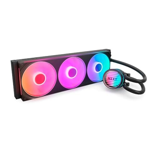 NZXT Kraken Core 360 RGB – AIO CPU-Flüssigkeitskühler – Anpassbares LCD-Display – Hochleistungs-Lüfter – Kompatibel mit Intel® & AMD® Sockel – Core 360 RGB – Schwarz Kraken Core 2025 360mm Schwarz Bild 2