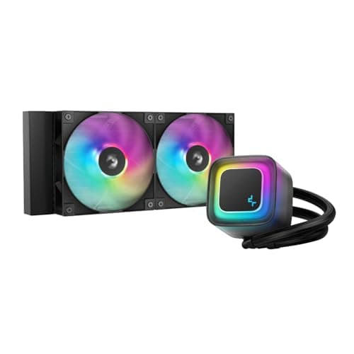 Deepcool Le240 V2 240 mm flüssiger CPU-Kühler, Dual 120 mm Argb Lüfter, auslaufsicher, Tech Qu Bild 4