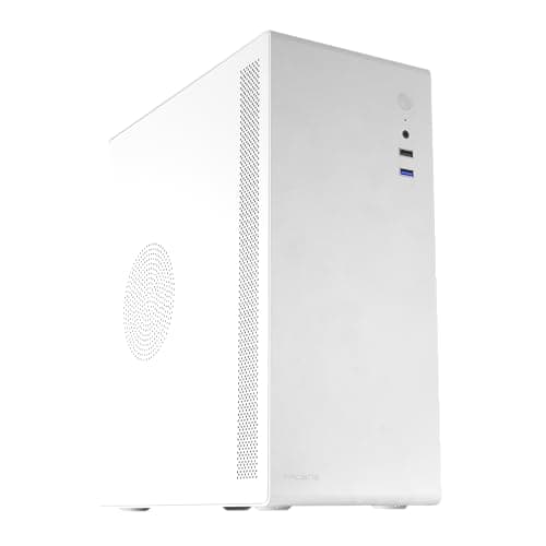 Mars Gaming Tacens NOVAX, Ultra-kompaktes Micro-ATX PC-Gehäuse, Ultra-Robustes Ganzmetall-Design, 1x 80mm Lüfter Hinten, Mini-Tower-Gehäuse mit Großer Interner Kapazität, Weiß 2NOVAXW Bild 2