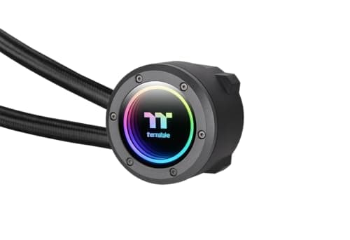 Thermaltake TH360 V2 ARGB Sync – 360mm AIO Wasserkühlung | 3× CT120 ARGB PWM‑Lüftern | Infinity‑Mirror‑Pumpendesign | Daisy‑Chain‑Kabelmanagement | Intel & AMD kompatibel Black 360mm ARGB Bild 4