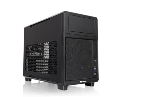 Thermaltake TR200 Black | Micro ATX PC-Gehäuse | Vorinstallierter 120 mm Lüfter | 360 mm AIO Support | LCD Kit kompatibel | Funktionelle Frontblende Schwarz TR200 Bild 2