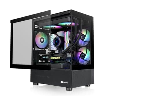 Thermaltake View 170 TG ARGB Black | Micro ATX PC-Gehäuse | Tempered Glass Panorama | 3X 120 mm Lüfter | Radiator bis 280 mm | GPU bis 340 mm | USB 3.0 View 170 Black Bild 5