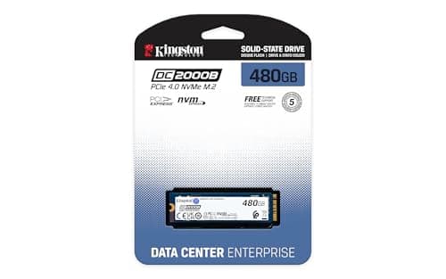 Kingston Data Center DC2000B PCIe 4.0 NVMe M.2 2280 480GB Enterprise SSD (Heatsink) - SEDC2000BM8/480G Bild 8