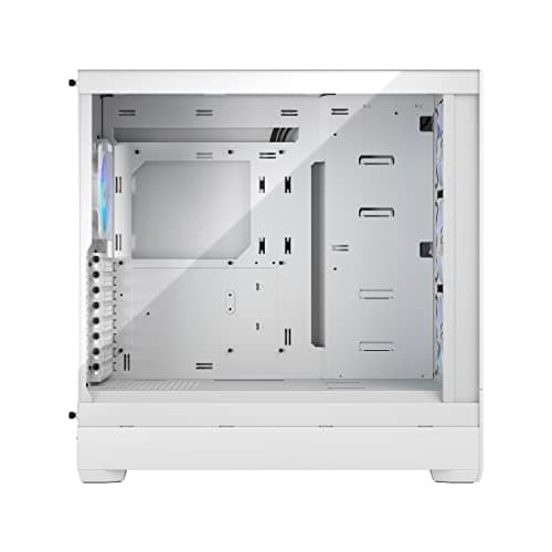 Fractal Design Pop XL Air RGB Full Tower PC Gehäuse Weiß - E-ATX Mesh Airflow - Tempered Glass - 4X 120 mm RGB Lüfter - Radiator 360 mm - USB Type-C RGB Weißer Kern, TG (gehärtetes Glas), klar getönt XL Air Bild 6