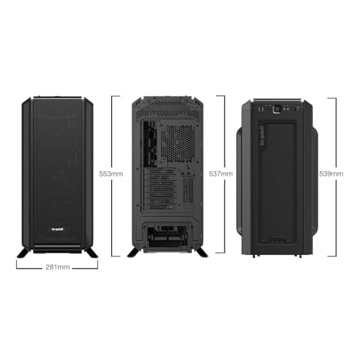 be quiet! Silent Base 802 Black PC-Gehäuse, 3X Pure Wings 140mm, 2 austauschbare Top- und Frontcover, entkoppeltes Mainboardtray Bild 4