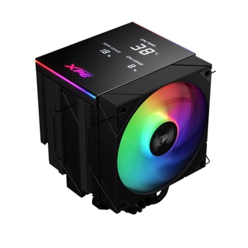 XPG by ADATA - MAESTRO PLUS 62DA CPU-Luftkühler mit 120mm ARGB Fan, Schwarz - 250W TDP, Kompatibel mit Intel LGA 1851/1700/1200/115x, AMD AM5/AM4/AM3