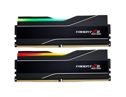 G.Skill Trident Z5 NEO RGB Series (AMD Expo) 64GB (2 x 32GB) 288-pin SDRAM DDR5 6000 CL32-38-38-96 1,40V Dual Channel Desktop Memory F5-6000J3238G32GX2-TZ5NR (Mattschwarz) Bild 2