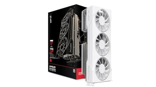 XFX Swift AMD Radeon RX 9070 GRE Weiß Gaming Edition mit DREI Lüftern, 12 GB GDDR6, HDMI, 3 DP, AMD RDNA™ 4 (RX-97GRE29W7)
