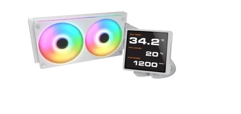 CPU Wasserkühlung Poseidon Vistek Pro 240,ARGB,Weiß Bild 2