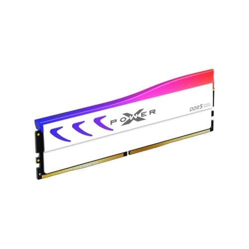 Silicon Power DDR5 16GB Storm RGB 6000MT/s (PC5-48000) 288-pin CL36 1.35V UDIMM Desktop Arbeitsspeicher RAM SP016GXLWU60FFSL Weiß Bild 4