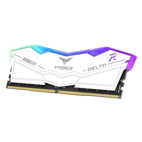 TEAM GROUP T-Force DELTA RGB DDR5 RAM, 6000MHz, 32GB (2x16GB), CL30, Desktop-Speicher mit RGB-Beleuchtung, PMIC-Kühlung, One-Click Overclocking (Schwarz) Bild 6