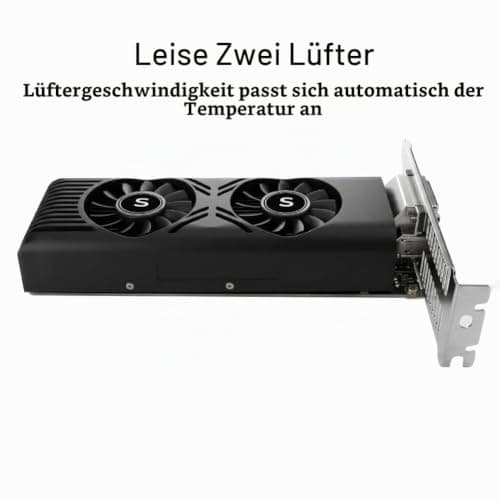 GTX 1050 Ti Grafikkarte für PC, 4GB GDDR5 128-bit, HDMI DisplayPort DVI-D, Computer GPU, Gaming Grafikkarte, PCI Express x16, DirectX 12 Bild 6