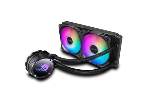 ASUS ROG Strix LC II 240 ARGB All-in-One Flüssig-CPU-Wasserkühlung (Aura Sync, Zwei adressierbare ROG 120mm RGB-Lüfter)