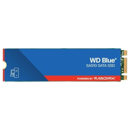 WD Blue SA510 SATA SSD 1 TB M.2 2280 (Lesen bis 560 MB/s, Schreiben bis 520 MB/s, Upgrade für PC/Laptop, dreimonatiges Probeabo von Dropbox Professional, Western Digital SSD Dashboard)
