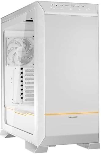 be quiet! Dark Base Pro 901 White PC-Gehäuse maximaler Airflow, 3X Silent Wings 4 PWM Lüfter, nahezu unhörbarer Betrieb, Touch-sensitives I/O-Panel invertiertes Layout möglich ARGB-Beleuchtung