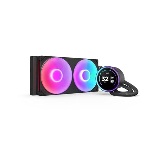 NZXT Kraken Serie – AIO CPU-Flüssigkeitskühler – Anpassbares LCD-Display – Hochleistungs-Lüfter – Kompatibel mit Intel® & AMD® Sockel – Elite 280 RGB – Schwarz Kraken Elite RGB 2024 280mm Schwarz Bild 2