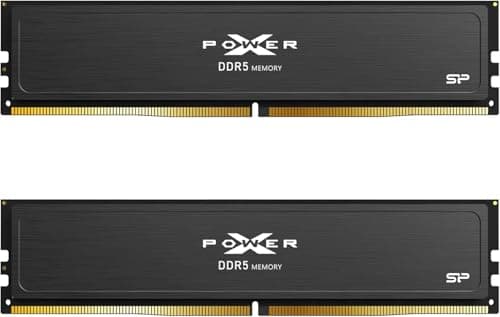 Silicon Power DDR5 32GB (2x16GB) Value Gaming 6000MT/s (PC5-48000) 288-pin CL36 1.35V UDIMM Desktop Memory Module RAM SU032GXLWU60FFDJEC