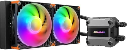 Cougar Gaming – Flüssigkühler – Posidon ULTRA360 – AIO CPU 360 mm mit 3 ARGB-Lüftern, Hochleistungspumpe, kompatibel mit Intel & AMD, leise und effizient (ULTRA 240)