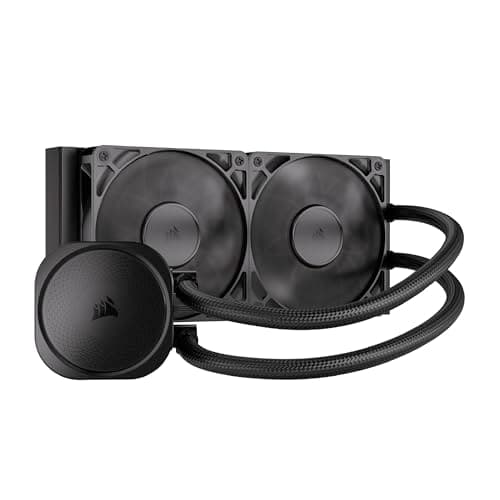 Corsair Nautilus 240 RS CPU-Flüssigkeitskühler – 240mm AIO – Geräuscharm – Direkter Mainboard-Anschluss – Intel LGA 1851/1700, AMD AM5/AM4 – 2X RS120-Ventilatoren Inbegriffen – Schwarz