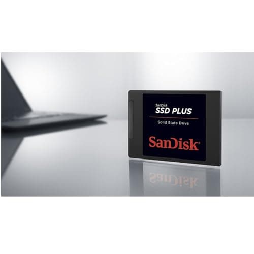 SanDisk SSD Plus interne SSD Festplatte 480 GB (schnelleres Hoch,-Herunterfahren und Laden, Lesegeschwindigkeit 535 MB/s, Schreibgeschwindigkeit 445 MB/s, stoßfest), Festkörper-Laufwerk 500 GB Bild 3