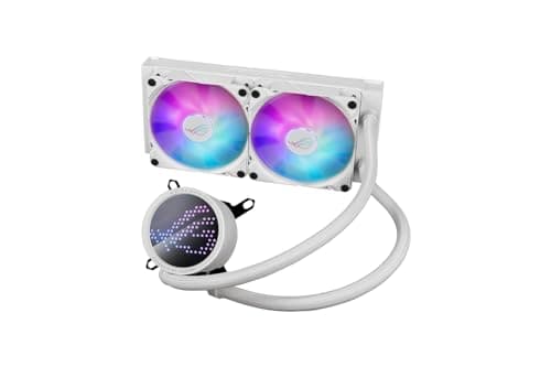 ASUS ROG Ryuo III 240 ARGB White Edition All-in-One-Flüssig-CPU-Kühler (2x adressierbare 120 mm ARGB Radiatorlüfter, Anime Matrix-LED-Display, Intel LGA 1700, 115x, 1200 & AM4, AM5-Sockel, weiß) Bild 8