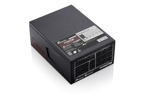 Seasonic Prime TX-1600 Noctua Edition, Ultra-Leises, Vollmodulares 1600W ATX 3.1 PC-Netzteil mit 80 Plus Titanium Effizienz (Schwarz/Braun) mit DE/EU Kaltgerätekabel Bild 4