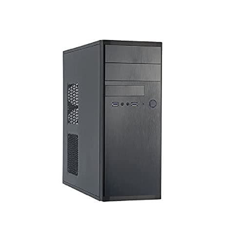 Chieftec HQ-01B Midi-Tower schwarz, PC-Gehäuse, ATX, Micro-ATX, für Haus/Büro, 0,6 mm