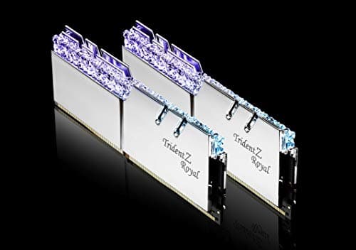 G.SKILL 32GB DDR4 Trident Z Royal Silver 3600Mhz PC4-28800 CL16-19-19-39 1.35V Dual Channel Kit 2x16GB Bild 8