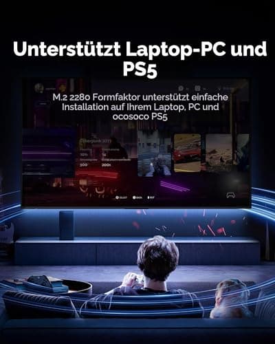Lexar NQ790 SSD 4TB M.2 2280 SSD NVMe 4 TB interne SSD PCIe 4.0 Gen4x4, bis zu 7000 MB/s Lesen, 6000 MB/s Schreiben, interne SSD kompatibel mit PS5 PC Gaming Bild 7