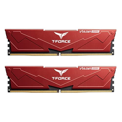 TEAMGROUP RAM Team D5 6400 32GB C40 Vulcan Red K2 2x16GB 6400 MHz CL 40-40-40-84 rot Bild 2