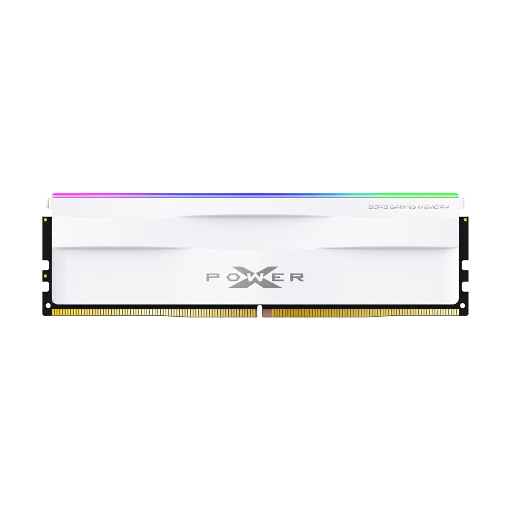 Silicon Power DDR5 16GB Zenith RGB 6000MT/s (PC5-48000) 288-pin CL36 1.35V UDIMM Desktop Memory Module RAM SP016GXLWU60FFSH Weiß Bild 2