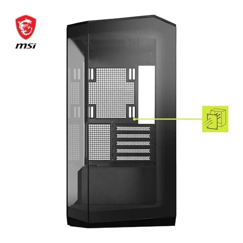 MSI MAG PANO M100L PZ ATX PC-Gehäuse, GPU-Support-Ständer, Füllstandsanzeige, Staubfilter, 33 mm Kabeldurchlass, USB Typ-C (20Gbps) Bild 4