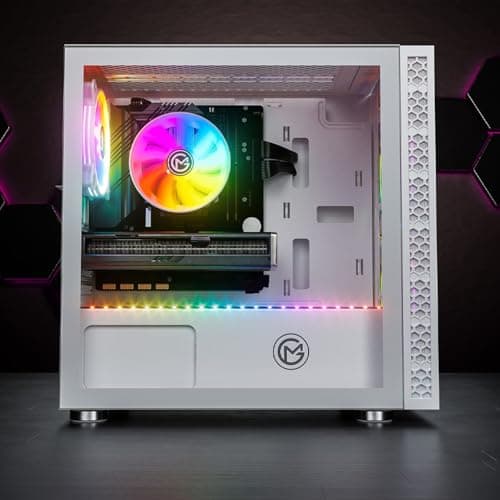 GameMachines Nova Snow Edition, mATX PC Gaming Gehäuse, 3 A-RGB Lüfter Bild 6