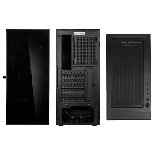 Kolink Observatory HF Glass Core PC-Gehäuse – Schwarz | ATX Midi-Tower mit Glasfront & Seitenteil, Hochwertiger Airflow, 420 mm Radiator-Support, Kabelführung Bild 8